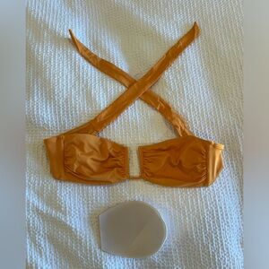 Monday Swimwear - Bikini Top - orange - Size small